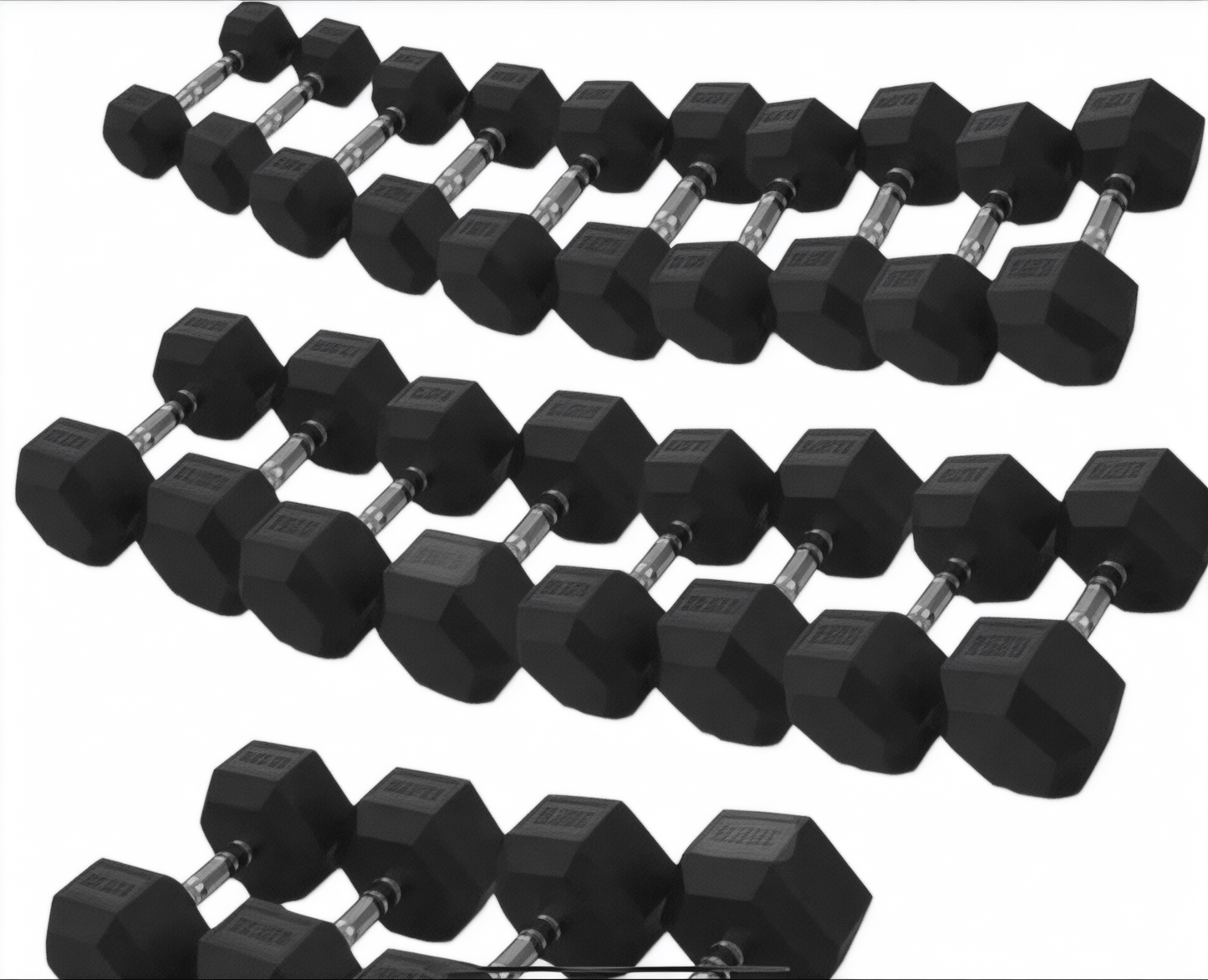 2.5kg to 15kg Hex Dumbbell Set - Strength Supply