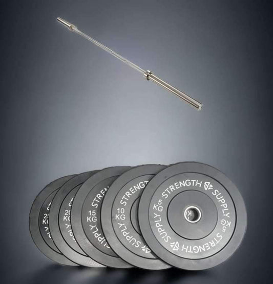 Weight plate set home gym equipment