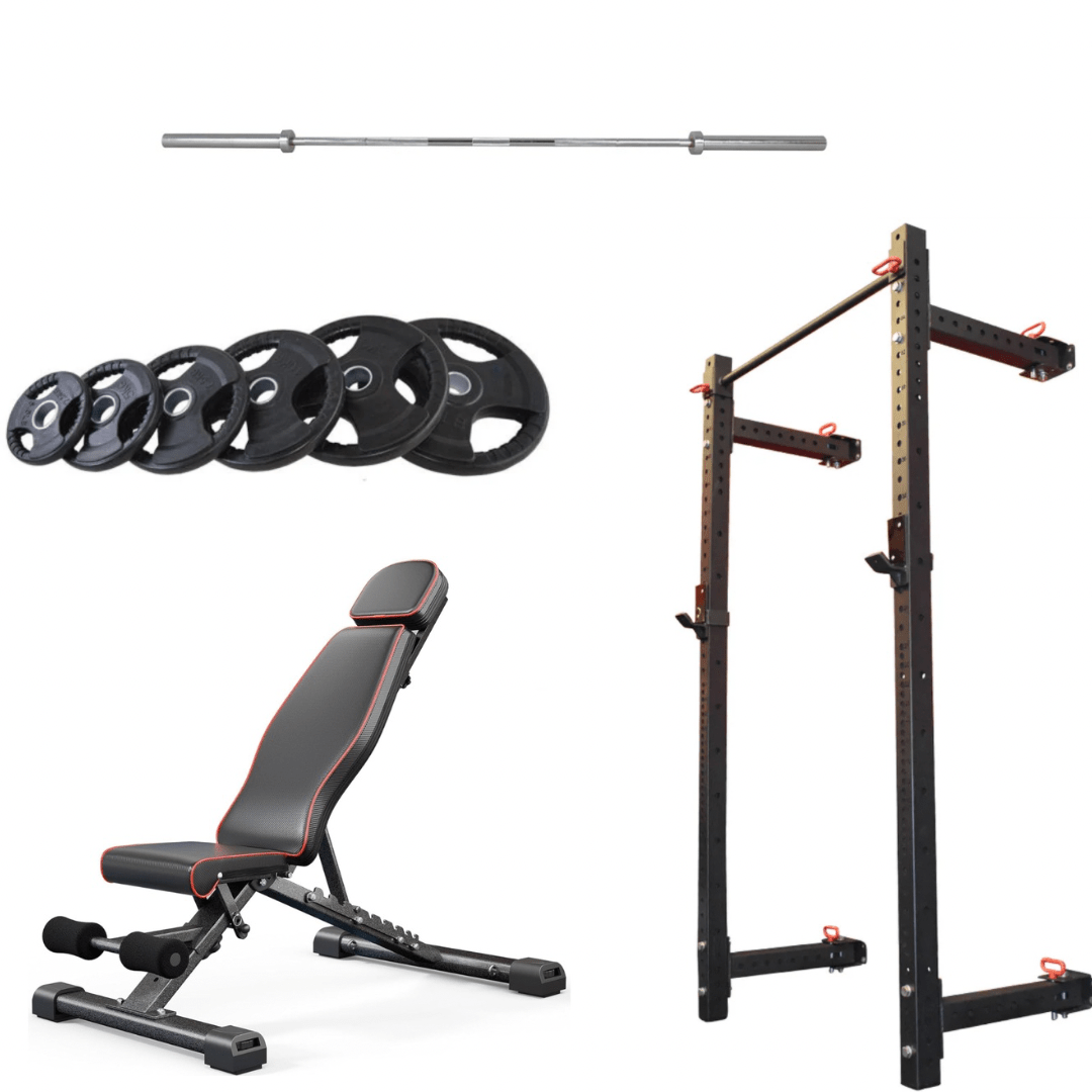 Folding Squat Rack Package - Strength Supply